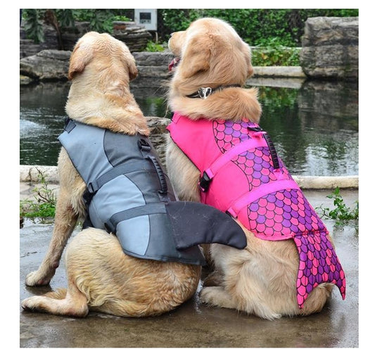 Dog Life Jacket - Sharky, Mermaid, Clown Fish