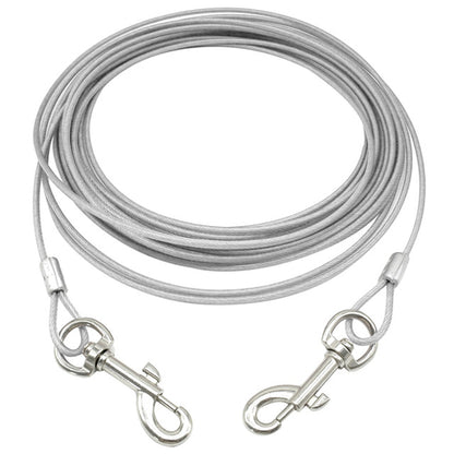 Outdoor Tie Out Leash Cables for Dogs - Available in 3m, 5m, and 10m