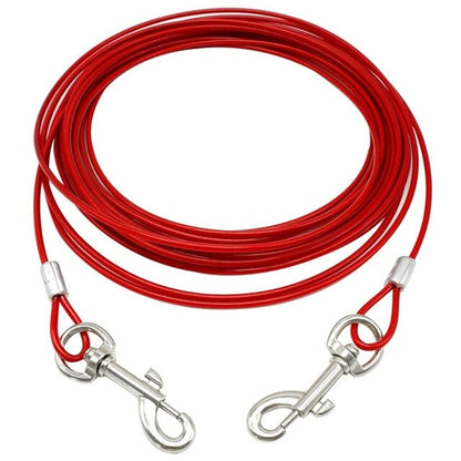 Outdoor Tie Out Leash Cables for Dogs - Available in 3m, 5m, and 10m