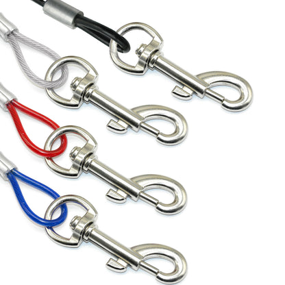 Outdoor Tie Out Leash Cables for Dogs - Available in 3m, 5m, and 10m