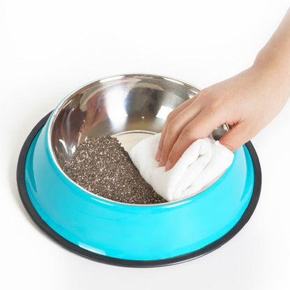 Classic Stainless-Steel Food and Water Bowls