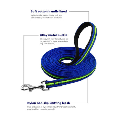 Nylon Pet Dog Leash Durable Long Dog Tracking Lead