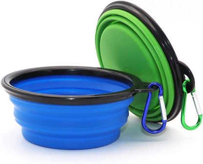 Compact Collapsible Travel Food and Water dishes