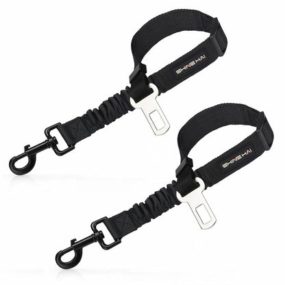 2 Pack Adjustable Dog Harness Car Seatbelt Connector Restraint